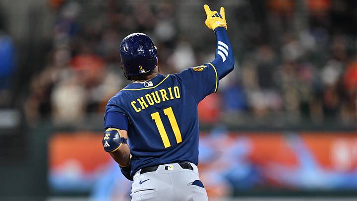 Sep 18, 2026; Baltimore, Maryland, USA; Milwaukee Brewers outfielder Jackson Chourio (11) celebrates as he rounds the bases after hitting a three-run home run in the second inning against the Baltimore Orioles at Oriole Park at Camden Yards. Mandatory Credit: Jamie Sabau-Imagn Images Sep 18, 2026; Baltimore, Maryland, USA; Milwaukee Brewers outfielder Jackson Chourio (11) celebrates as he rounds the bases after hitting a three-run home run in the second inning against the Baltimore Orioles at Oriole Park at Camden Yards. Mandatory Credit: Jamie Sabau-Imagn Images