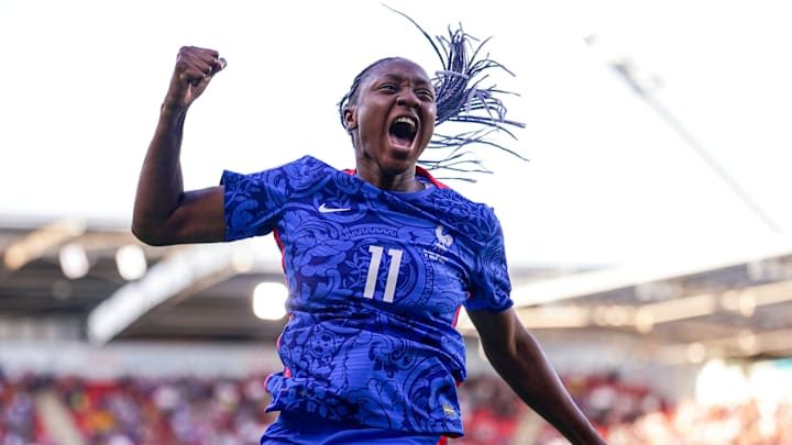Kadidiatou Diani scored in France's 2-1 victory over Belgium