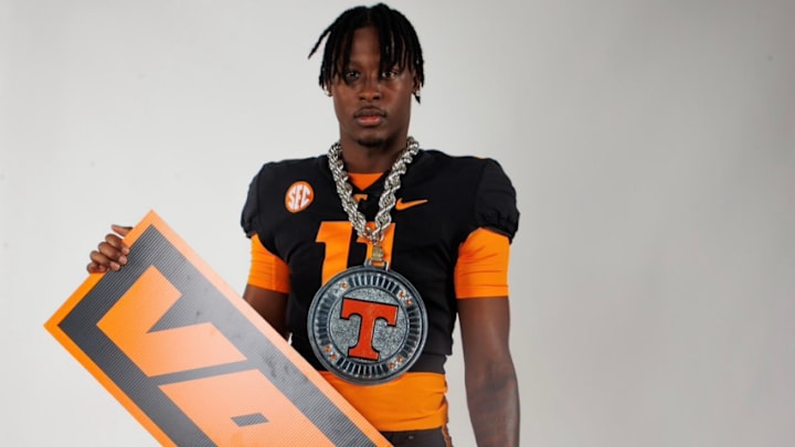 Quarterback Faizon Brandon during a visit to the University of Tennessee