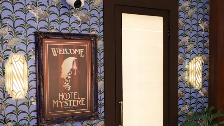 ‘Mystery Hotel Theme’ Set Plates of the Big Brother House for season 27 of the CBS Original Series BIG BROTHER, scheduled to air on the CBS Television Network. Pictured: Entryway. Photo: Matthew Taplinger ©2025 CBS Broadcasting, Inc. All Rights Reserved.