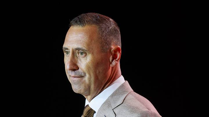 Texas Longhorns head coach Steve Sarkisian speaks to the press during SEC Football Kickoff Media Day at the Tampa Marriott Texas Longhorns head coach Steve Sarkisian speaks to the press during SEC Football Kickoff Media Day at the Tampa Marriott