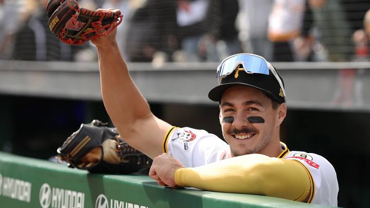 Apr 19, 2026; Pittsburgh, Pennsylvania, USA; Pittsburgh Pirates shortstop Konnor Griffin (6) celebrates after defeating the Tampa Bay Rays at PNC Park. Mandatory Credit: Charles LeClaire-Imagn Images Apr 19, 2026; Pittsburgh, Pennsylvania, USA; Pittsburgh Pirates shortstop Konnor Griffin (6) celebrates after defeating the Tampa Bay Rays at PNC Park. Mandatory Credit: Charles LeClaire-Imagn Images
