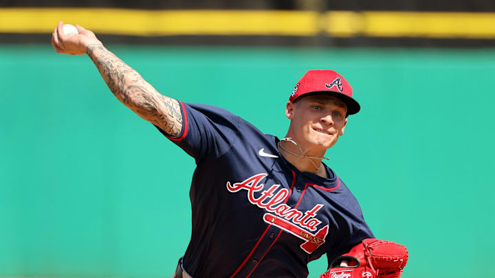Atlanta Braves starting pitcher AJ Smith-Shawver