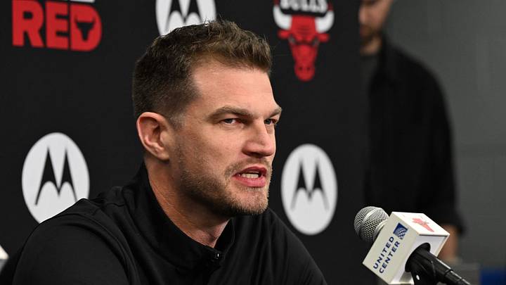 Sep 28, 2026; Chiacgo, Il, USA; Chicago Bulls head coach Tiago Splitter speaks during media day. Mandatory Credit: Matt Marton-Imagn Images Sep 28, 2026; Chiacgo, Il, USA; Chicago Bulls head coach Tiago Splitter speaks during media day. Mandatory Credit: Matt Marton-Imagn Images
