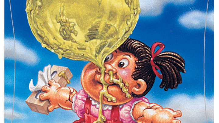 A Garbage Pail Kid being typically repulsive.