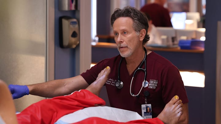 CHICAGO MED -- "Acid Test" Episode 1014 -- Pictured: Steven Weber as Dr. Dean Archer -- (Photo by: George Burns Jr/NBC)