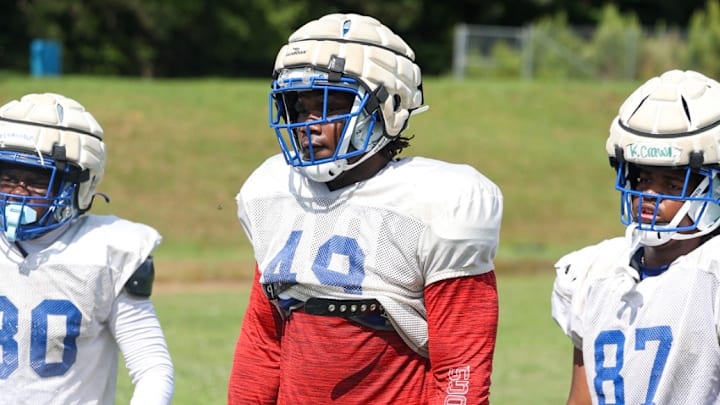 Justus Terry at practice