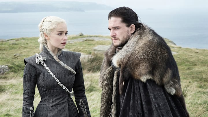 Daenerys Targaryen and Jon Snow in Game of Thrones
