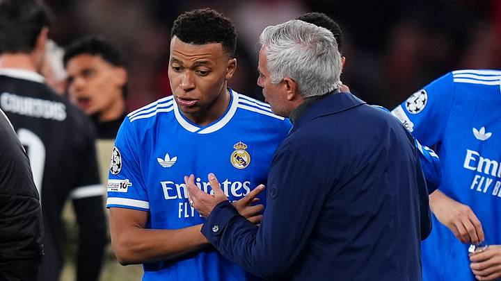 Kylian Mbappe und Jose Mourinho