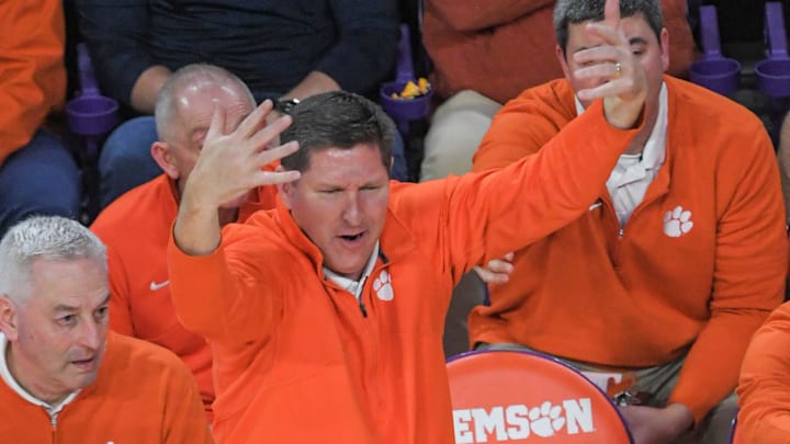Dec 6, 2023; Clemson, South Carolina, USA; Clemson Head Coach Brad Brownell