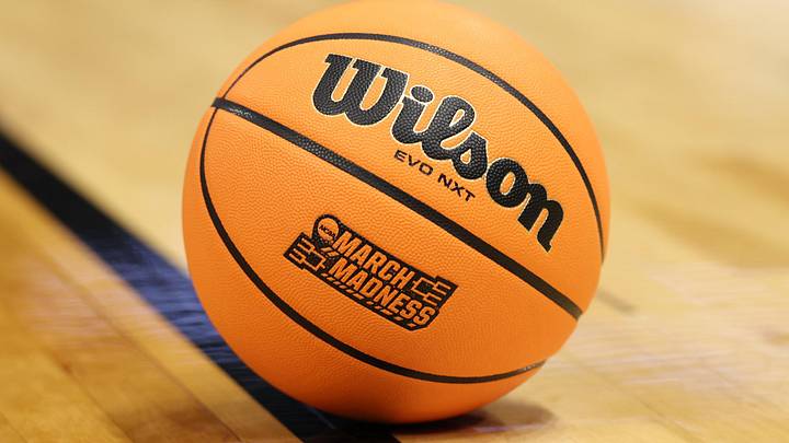 Mar 22, 2026; Tampa, FL, USA; A general view of a Wilson NCAA basketball in the second half during a second round game of the men's 2026 NCAA Tournament at Benchmark International Arena. Mandatory Credit: Matt Pendleton-Imagn Images Mar 22, 2026; Tampa, FL, USA; A general view of a Wilson NCAA basketball in the second half during a second round game of the men's 2026 NCAA Tournament at Benchmark International Arena. Mandatory Credit: Matt Pendleton-Imagn Images