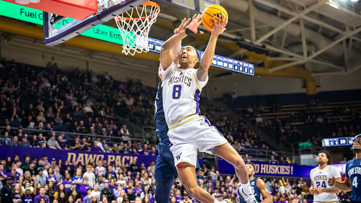 Bryson Tucker drives to the basket against Penn State. 