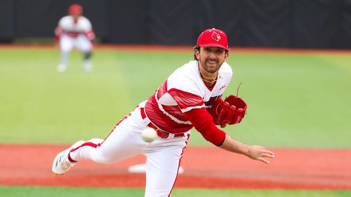 Louisville baseball right-hander Peter Michael Louisville baseball right-hander Peter Michael