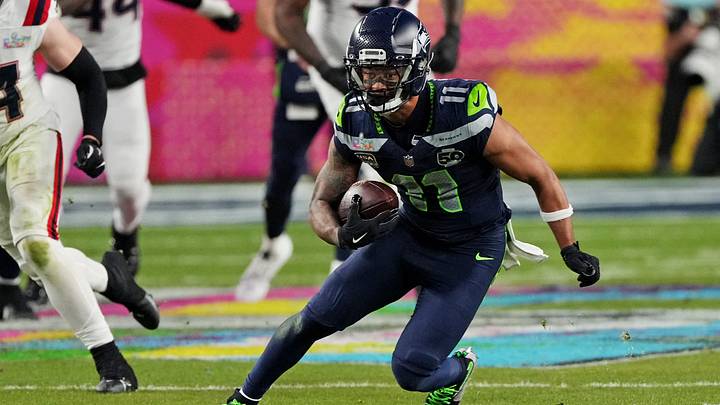 Feb 8, 2026; Santa Clara, CA, USA; Seattle Seahawks wide receiver Jaxon Smith-Njigba (11) runs the ball during the third quarter against the New England Patriots in Super Bowl LX at Levi's Stadium. Mandatory Credit: Cary Edmondson-Imagn Images Feb 8, 2026; Santa Clara, CA, USA; Seattle Seahawks wide receiver Jaxon Smith-Njigba (11) runs the ball during the third quarter against the New England Patriots in Super Bowl LX at Levi's Stadium. Mandatory Credit: Cary Edmondson-Imagn Images