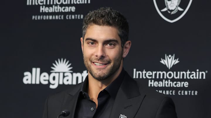 Las Vegas Raiders Introduce Jimmy Garoppolo
