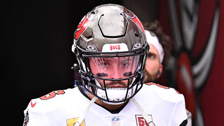 Nov 9, 2025; Tampa, Florida, USA; Tampa Bay Buccaneers quarterback Baker Mayfield (6) warms up before a game against the New England Patriots at Raymond James Stadium. Mandatory Credit: Jonathan Dyer-Imagn Images Nov 9, 2025; Tampa, Florida, USA; Tampa Bay Buccaneers quarterback Baker Mayfield (6) warms up before a game against the New England Patriots at Raymond James Stadium. Mandatory Credit: Jonathan Dyer-Imagn Images