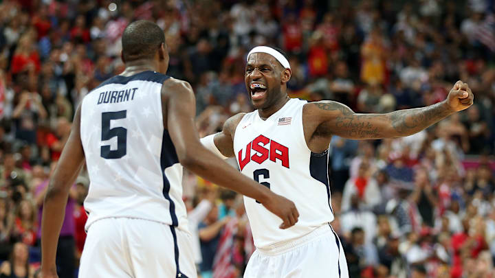 James y Kevin Durant estarían representando a Estados Unidos