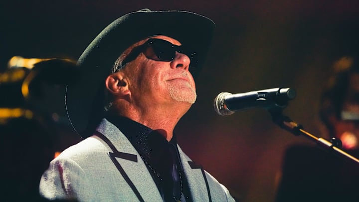 Jim Irsay and The Jim Irsay Band band perform during the Colts Kickoff Concert on Friday, Sept. 8, 2023 at Lucas Oil Stadium in Indianapolis. Jim Irsay and The Jim Irsay Band band perform during the Colts Kickoff Concert on Friday, Sept. 8, 2023 at Lucas Oil Stadium in Indianapolis.