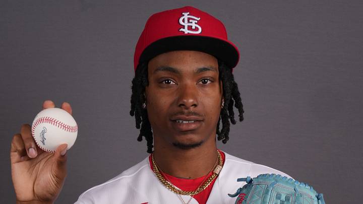 Feb 17, 2026; Jupiter, FL, USA; St. Louis Cardinals pitcher Tink Hence (30). Mandatory Credit: Jim Rassol-Imagn Images Feb 17, 2026; Jupiter, FL, USA; St. Louis Cardinals pitcher Tink Hence (30). Mandatory Credit: Jim Rassol-Imagn Images