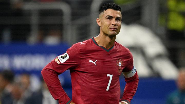 Soccer Football - FIFA World Cup 2026 - Round of 16 - Portugal v Spain - Dallas Stadium, Arlington, Texas, U.S. - July 6, 2026 Portugal's Cristiano Ronaldo looks dejected after the match as Portugal are eliminated from the World Cup  IMAGN IMAGES via Reuters/Jerome Miron