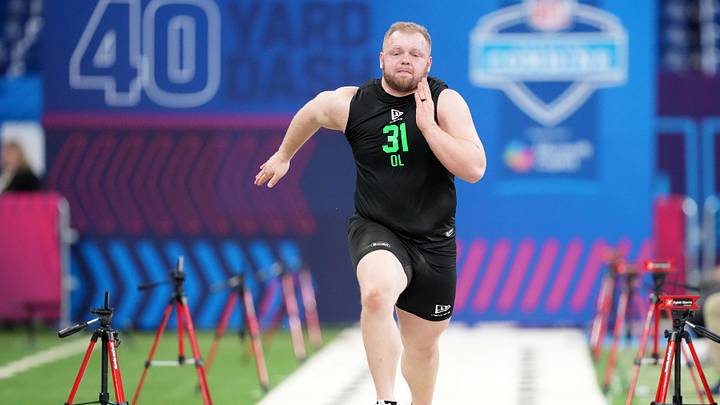 Iowa offensive lineman Logan Jones.