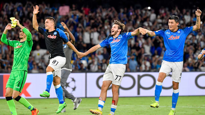 Alex Meret, Giacomo Raspadori, Khvicha Kvaratskhelia, Kim