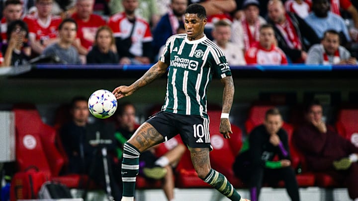 Marcus Rashford einst beim CL-Auswärtsspiel in der Allianz Arena