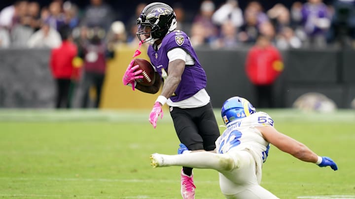 Baltimore Ravens wide receiver Zay Flowers Baltimore Ravens wide receiver Zay Flowers