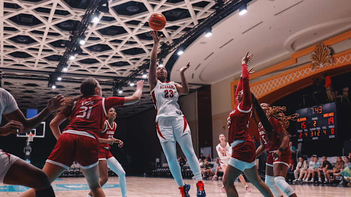 Jessica Timmons (23) against Harvard.
