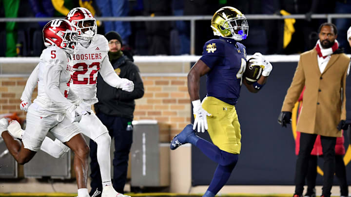 Notre Dame Fighting Irish running back Jeremiyah Love