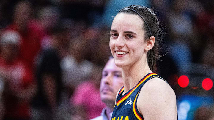 Jun 17, 2025; Indianapolis, Indiana, USA; Indiana Fever guard Caitlin Clark (22) in the second half against the Connecticut Sun at Gainbridge Fieldhouse. Mandatory Credit: Trevor Ruszkowski-Imagn Images Jun 17, 2025; Indianapolis, Indiana, USA; Indiana Fever guard Caitlin Clark (22) in the second half against the Connecticut Sun at Gainbridge Fieldhouse. Mandatory Credit: Trevor Ruszkowski-Imagn Images