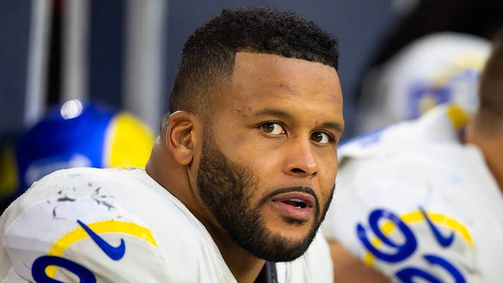 Los Angeles Rams defensive tackle Aaron Donald. Los Angeles Rams defensive tackle Aaron Donald.