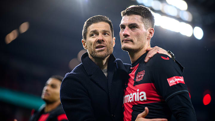 Patrik Schick mit Ex-Trainer Xabi Alonso