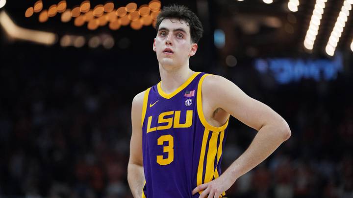 Max Mackinnon stands while a player is attempting a free throw in a game against Texas in 2026