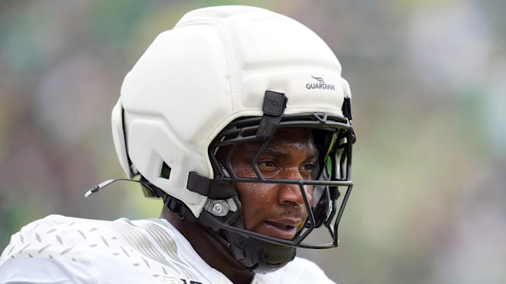 Is the World enough? Oregon's 6-8, 318-pound transfer left tackle is a CBS Sports preseason second team All-American but conference rival Penn State places three starters on the first team offense, one on defense.