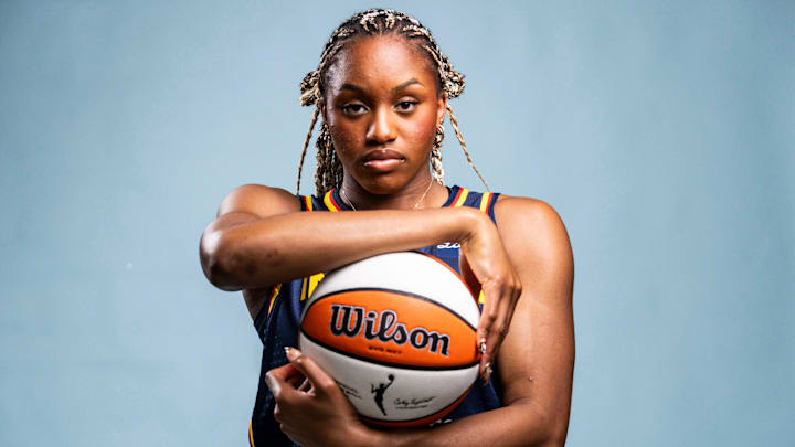 Indiana Fever forward Yvonne Ejim poses for a photo Wednesday, April 30, 2025, during the Indiana Fever media day at Gainbridge Fieldhouse in Indianapolis. Indiana Fever forward Yvonne Ejim poses for a photo Wednesday, April 30, 2025, during the Indiana Fever media day at Gainbridge Fieldhouse in Indianapolis.