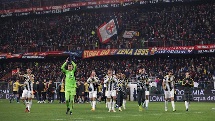 La Juventus lors de son déplacement à Gênes