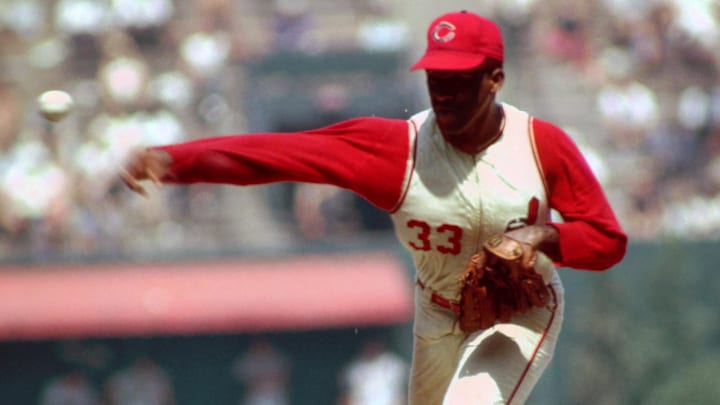 Aug 1965; Unknown Location, USA; FILE PHOTO; Cleveland Indians pitcher Luis Tiant in action during the 1965 season. Mandatory Credit: Photo By Malcolm Emmons-Imagn Images © Copyright Malcolm Emmons