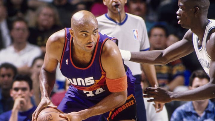 Feb 28, 1996: Minneapolis, MN, USA; FILE PHOTO; Phoenix Suns forward Charles Barkley (34) in action against the Minnesota Timberwolves at the Target Center. Mandatory Credit: Imagn Images Feb 28, 1996: Minneapolis, MN, USA; FILE PHOTO; Phoenix Suns forward Charles Barkley (34) in action against the Minnesota Timberwolves at the Target Center. Mandatory Credit: Imagn Images