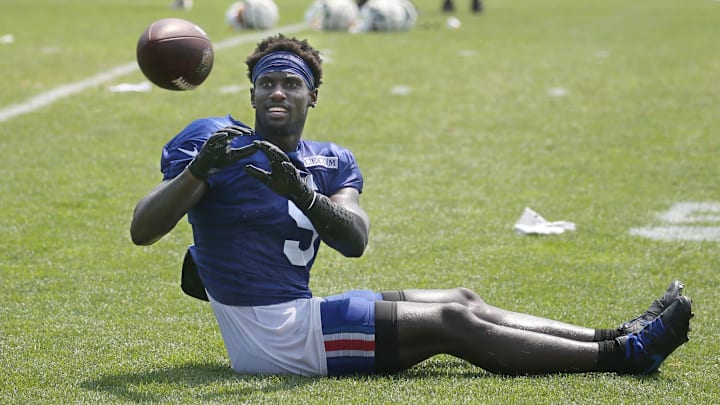 Bills defensive back Kaiir Elam puts in the extra work with drills after practice on day seven.
