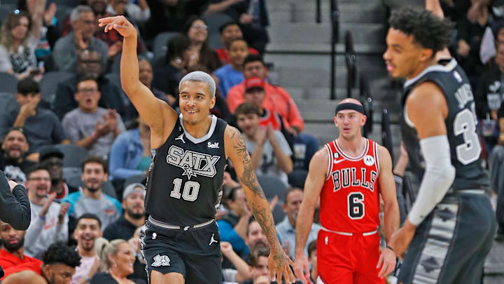 Jeremy Sochan, Tre Jones, San Antonio Spurs