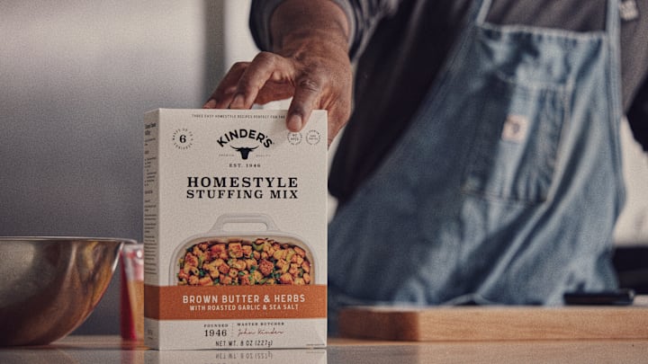 Kinder's Brown Butter and Herbs Homestyle Stuffing Mix Image. 