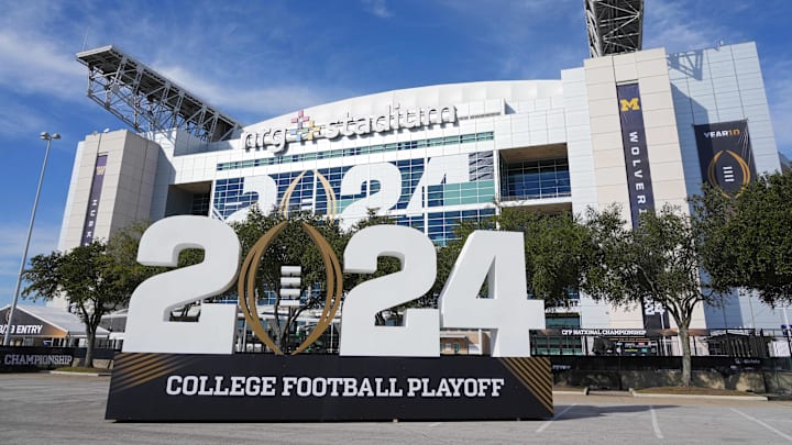 Jan 6, 2024; Houston, TX, USA; A general view of NRG stadium ahead of the College Football Playoff