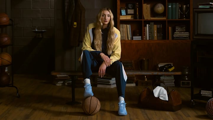 Cameron Brink debuts New Balance's NB Academy Collection.