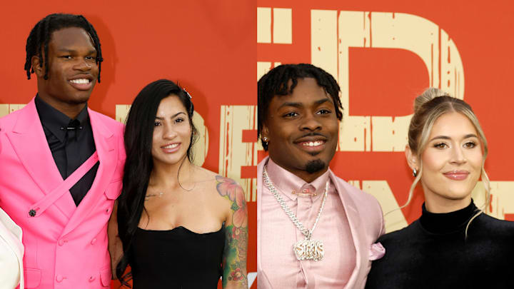 Travis Hunter and Leanna Lenee, Malaki Starks and Savanna Jackson