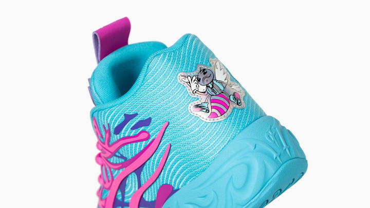 Charlotte Hornets point guard LaMelo Ball has unveiled the PUMA MB.04 in the "Iridescent" colorway.