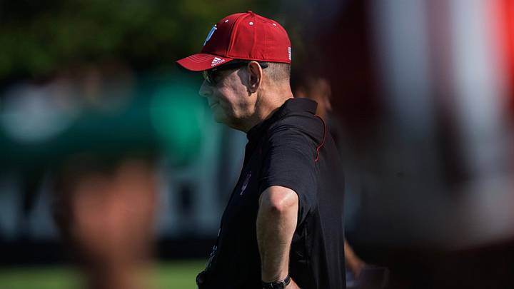 Indiana Head Coach Curt Cignetti during Indiana University's football camp practice on Wednesday, Aug. 5, 2026. Indiana Head Coach Curt Cignetti during Indiana University's football camp practice on Wednesday, Aug. 5, 2026.