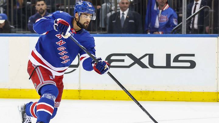 Sep 24, 2026; New York, New York, USA; New York Rangers forward Joe Veleno (90) during the game against the New Jersey Devils at Madison Square Garden. Mandatory Credit: Wendell Cruz-Imagn Images Sep 24, 2026; New York, New York, USA; New York Rangers forward Joe Veleno (90) during the game against the New Jersey Devils at Madison Square Garden. Mandatory Credit: Wendell Cruz-Imagn Images
