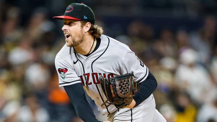 Jul 7, 2026; San Diego, California, USA; Arizona Diamondbacks relief pitcher Kevin Ginkel (37) throws a pitch during the seventh inning against the San Diego Padres at Petco Park. Mandatory Credit: David Frerker-Imagn Images Jul 7, 2026; San Diego, California, USA; Arizona Diamondbacks relief pitcher Kevin Ginkel (37) throws a pitch during the seventh inning against the San Diego Padres at Petco Park. Mandatory Credit: David Frerker-Imagn Images