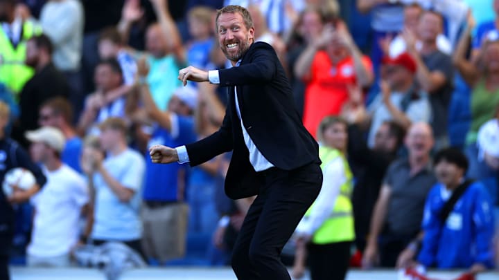 Graham Potter era el entrenador del Brighton Graham Potter era el entrenador del Brighton
